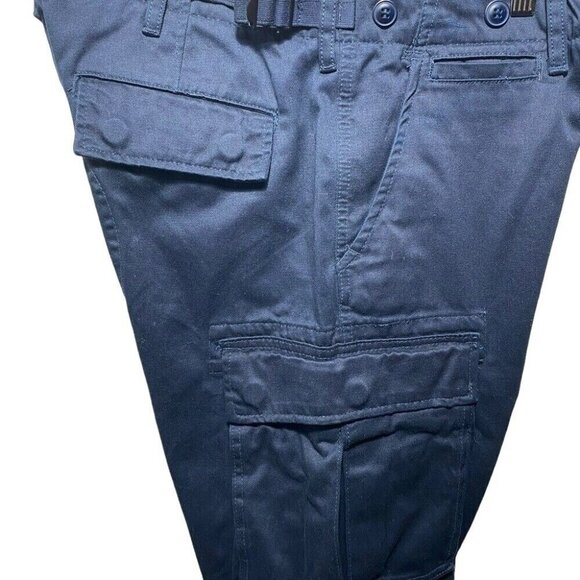 MNML Vintage Twill Cargo Pants Men’s Size 32 Midnight Blue Utility Workwear Stre - Picture 6 of 16